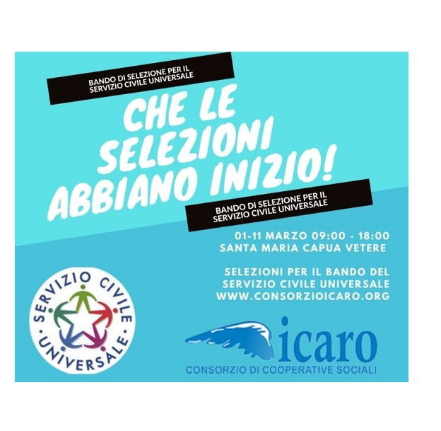 BANDO SERVIZIO CIVILE UNIVERSALE – CALENDARIO CONVOCAZIONI PER COLLOQUIO DI SELEZIONE