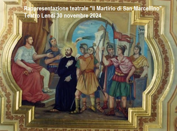 AVVISO PUBBLICO PER ACQUISIZIONE DI VOLONTÀ ALL’UTILIZZO DELL’AUTOBUS PER ASSISTERE ALLA RAPPRESENTAZIONE TEATRALE “IL MARTIRIO DI SAN MARCELLINO” PRESSO IL TEATRO LENDI IL GIORNO 30/11/2024 ALLE ORE 20.30